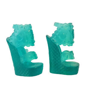 Monster High Doll Lagoona Shoes , Emoji Aqua Blue Sea Heels Monster High 2016